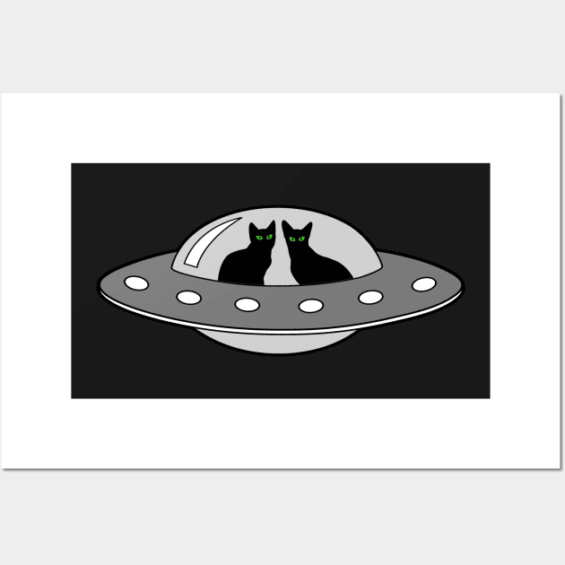 UFO cats Wall Art by Spectralstories